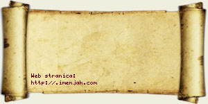 Anica Jakovljević vizit kartica